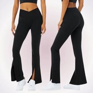 Amazon Black Crossover Bootcut Yoga Pants | Sz XS